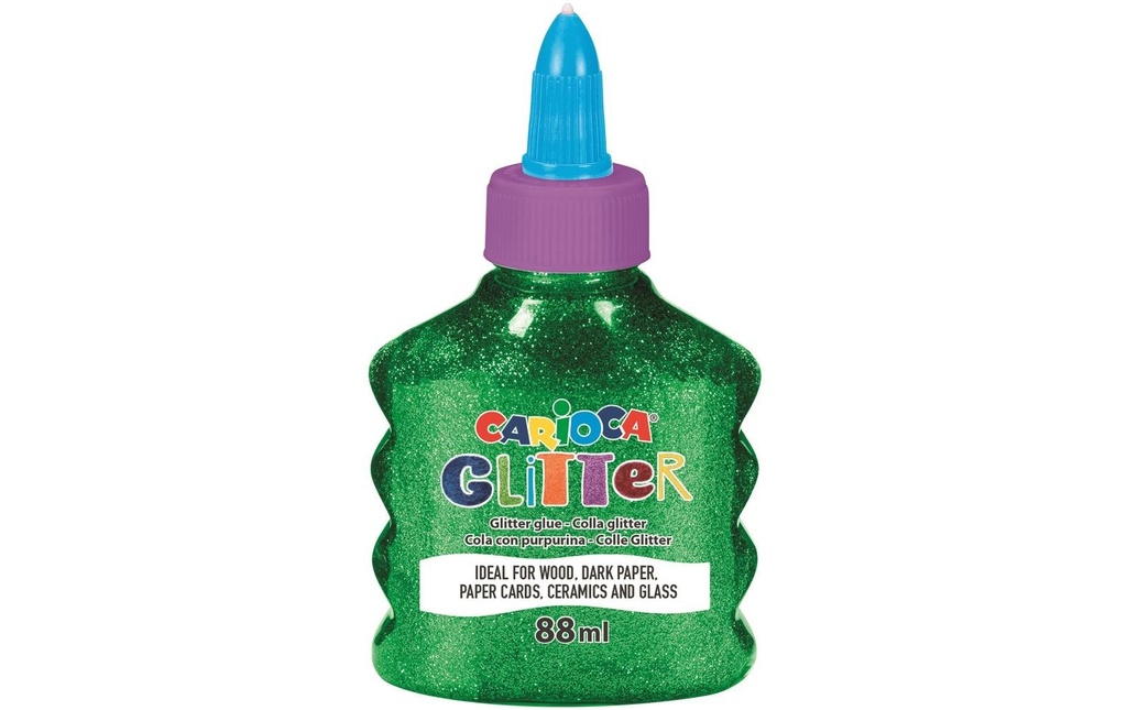 Carioca Colle de bricolage Glitter Glue Spark 88 ml, Vert