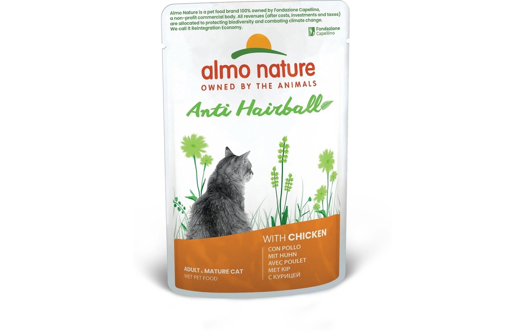 Almo Nature Holistic Functional Cat Anti-Hairball avec poulet 70 g
