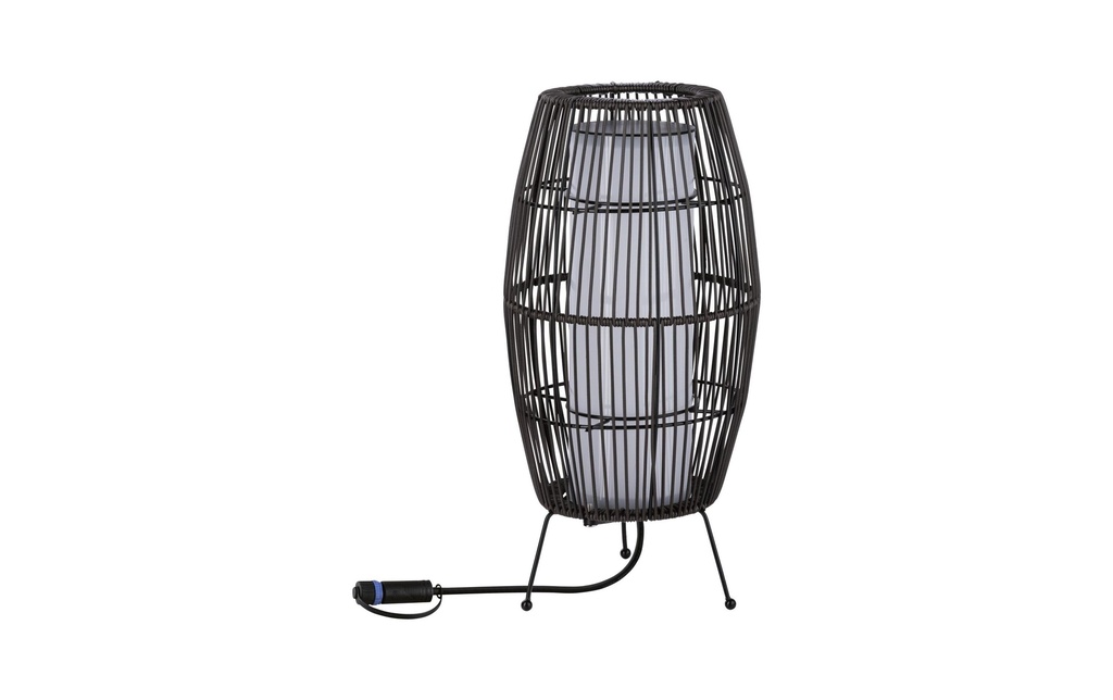 Paulmann Lampe sur pied Panier Plug & Shine, RGBW, 3.2W, noir