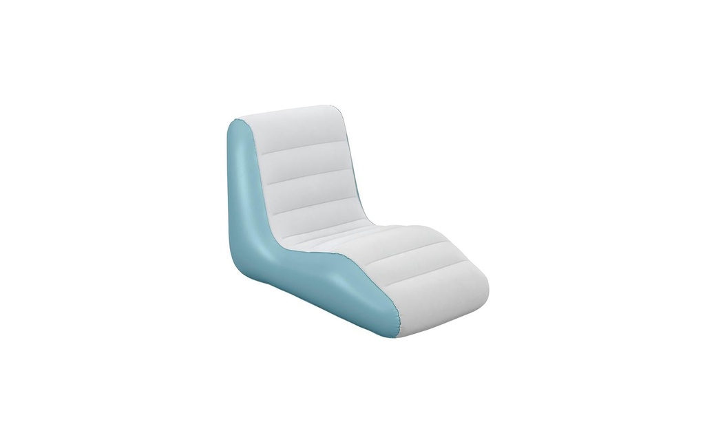 Bestway Fauteuil gonflable Leisure Luxe blanc/vert, 133 x 79 cm