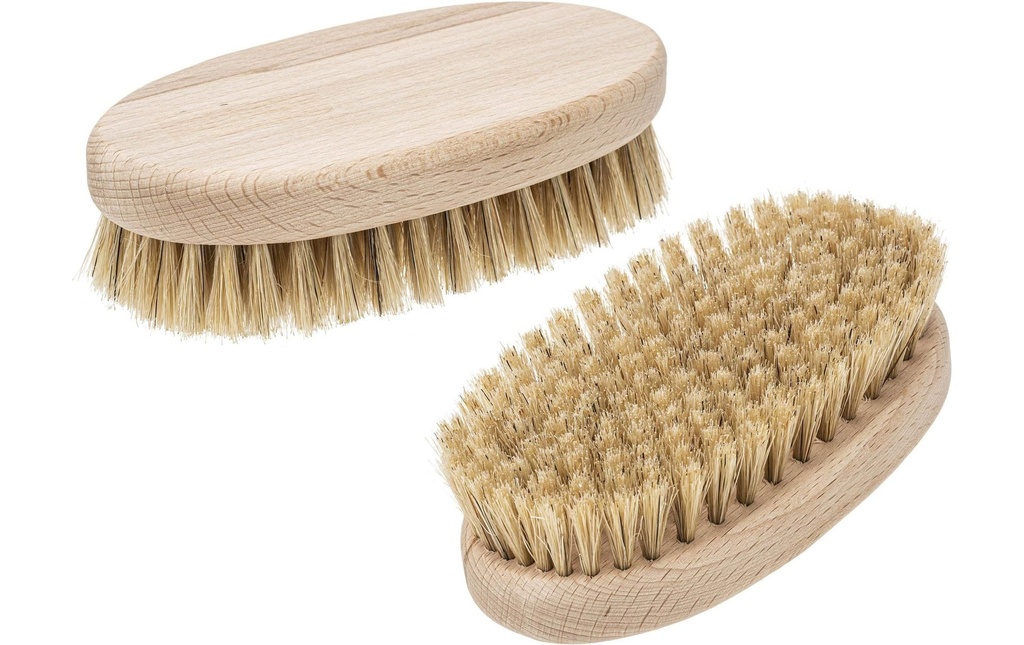Glorex Brosse de massage ovale 13.5 x 7 cm poils naturels, 1 pièce