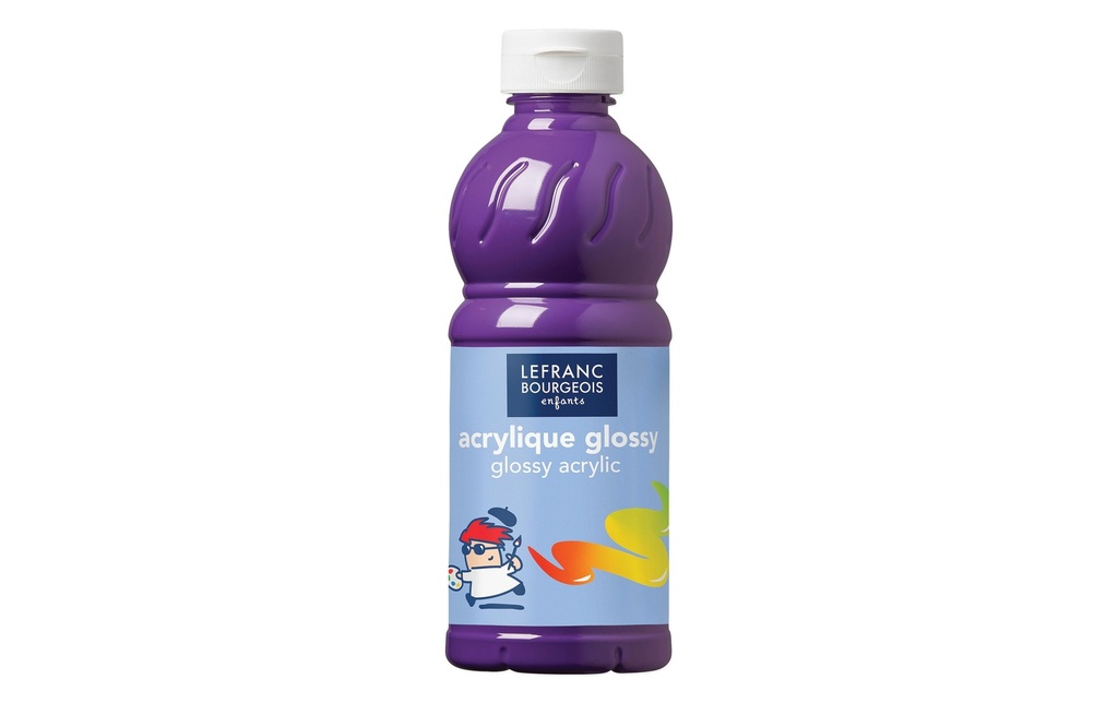 LEFRANC Peinture acrylique Glossy 500 ml, Violet