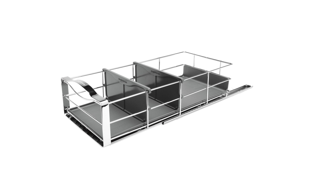 Simplehuman Organisateur 22,8 x 50,8 cm, Argenté/Gris