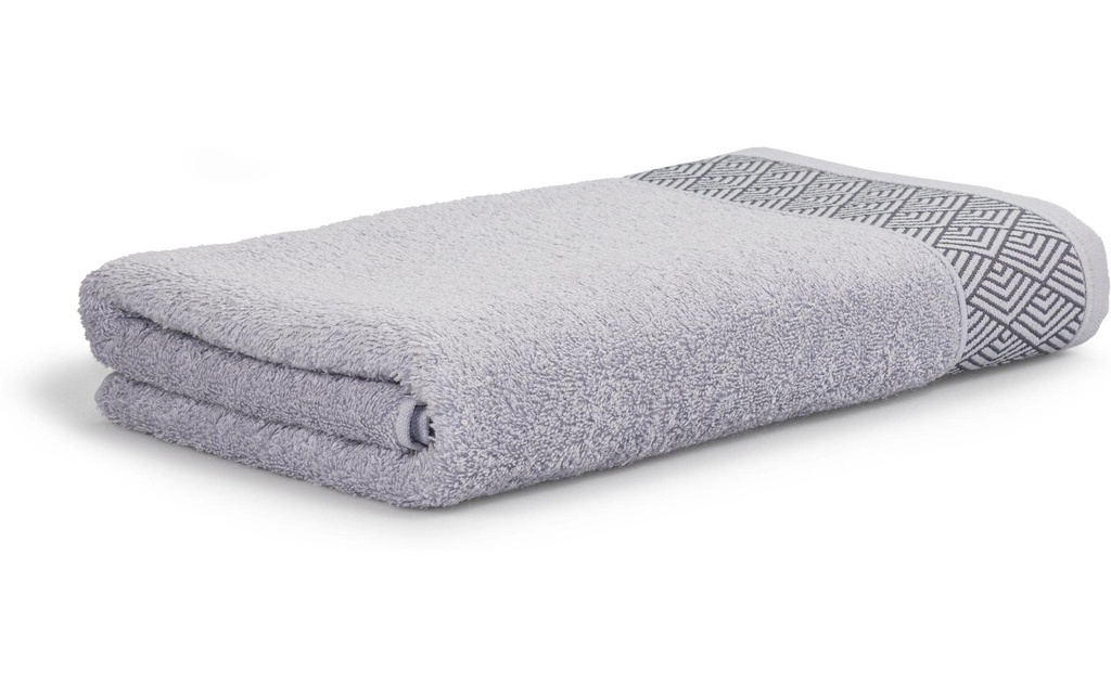 Frottana Serviette de douche Geometry 67 x 140 cm, Silver
