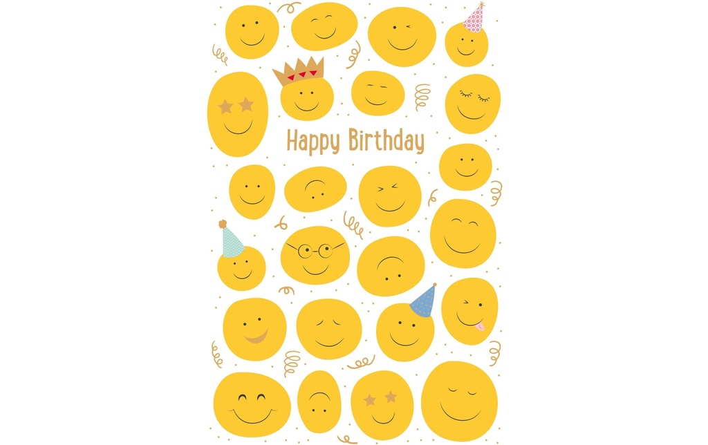 ABC Carte de félicitations Happy Smileys B6