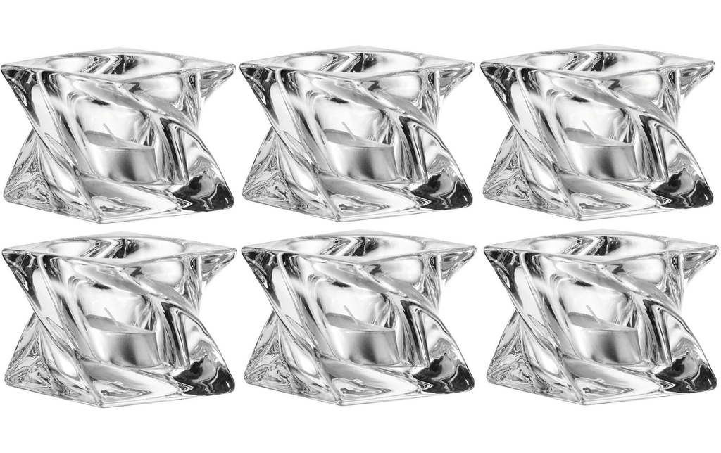 LEONARDO Bougeoir à bougie chauffe-plat Volare 7, 6.5 cm 6 Pièce/s, Transparent