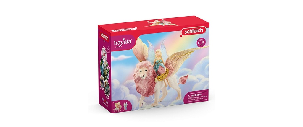 Schleich Ensemble de pions bayala Elfe sur lion ailé