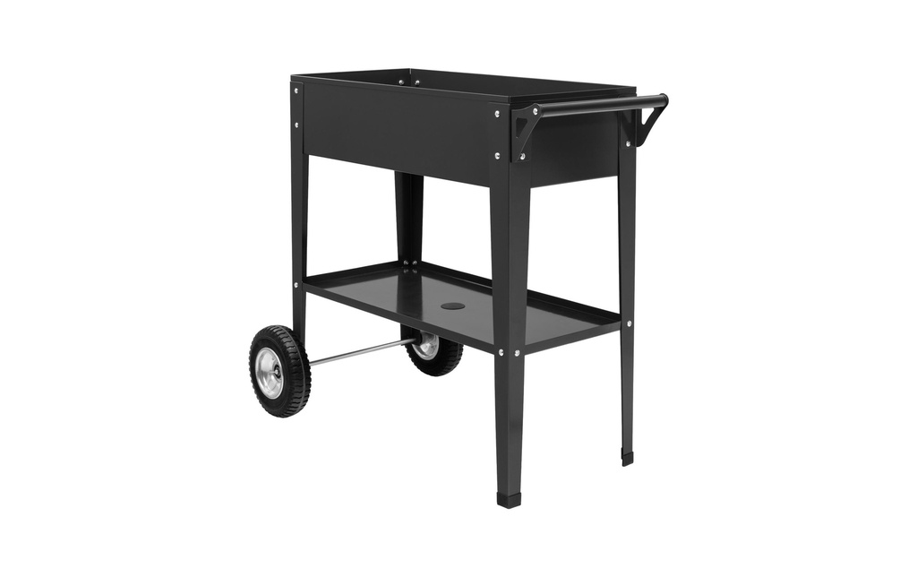COCON Jardinière surélevée avec roues 85 x 50 x 80 cm, Anthracite