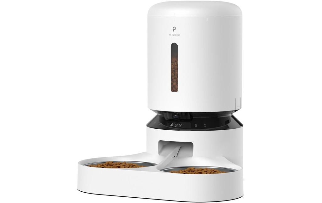 Petlibro Distributeur de nourriture Caméra de surveillance Granary Dual Feeder 5l Blanc