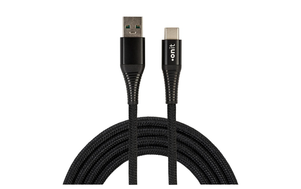 onit Câble USB 2.0 66 W, USB-A - USB-C, 1 m, Noir