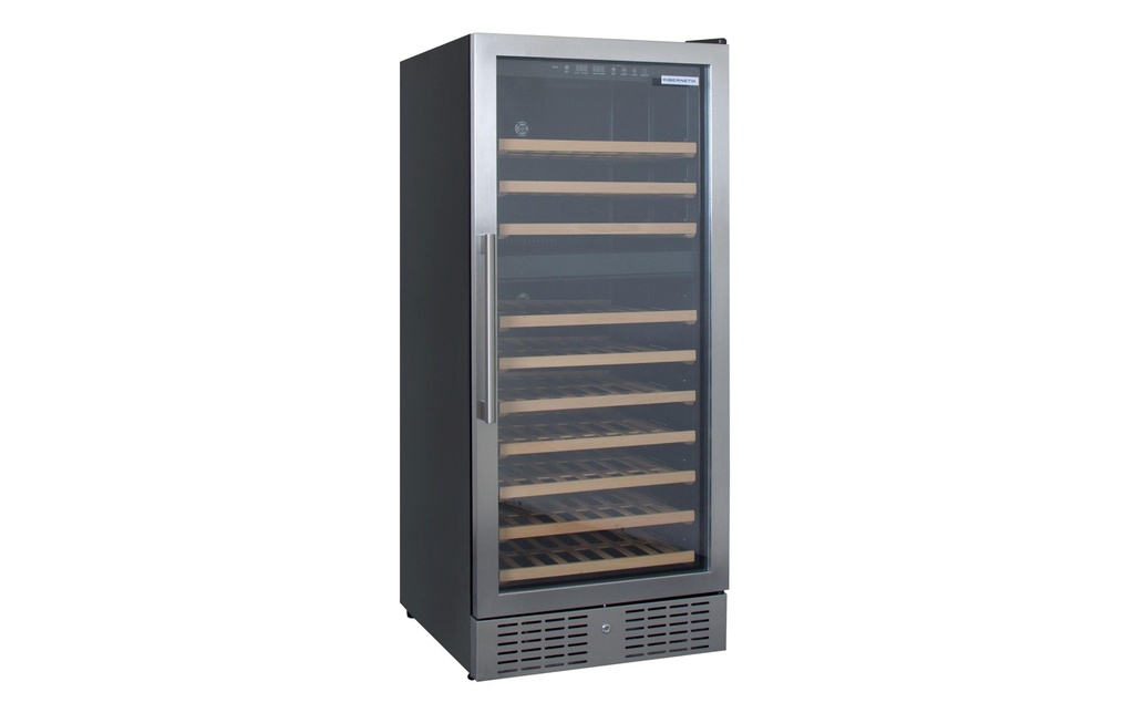 Kibernetik Armoire de mise en température pour le vin WKH120F01 Noir, Droite