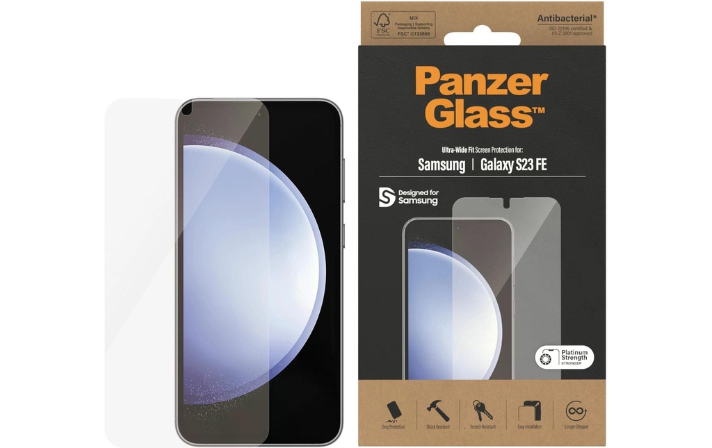 Panzerglass Protection d’écran Ultra Wide Fit Galaxy S23 FE