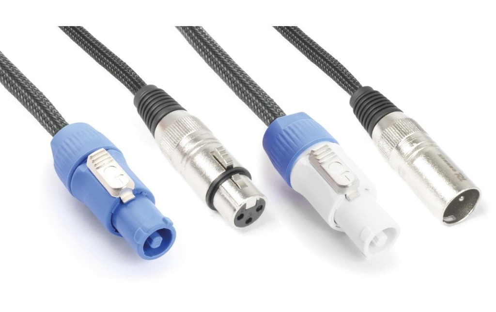 PD Connex CX06-2 Powercon - XLR 3 pôles, femelle 2 m