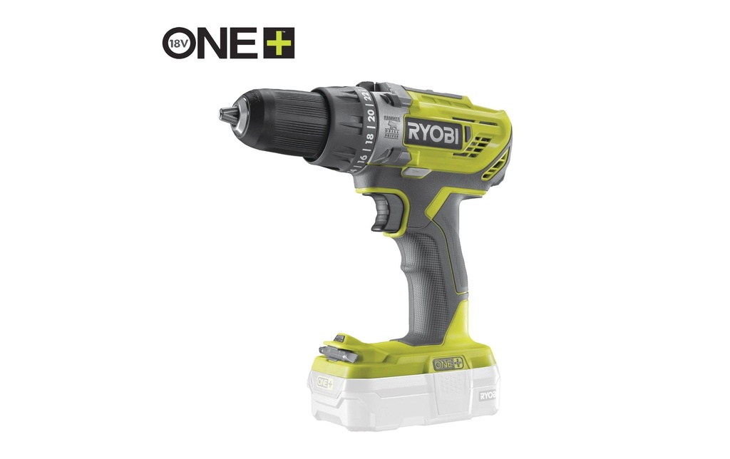 RYOBI Perceuses à percussion sans fil R18PD3-0, 18 V, 50 Nm, Solo