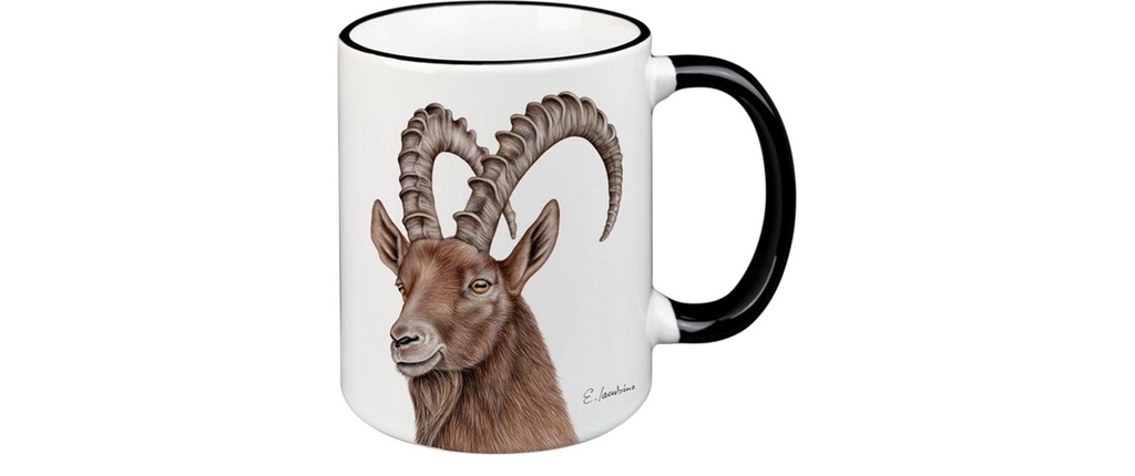 creanorm Tasse Capricorne 330 ml, 1 Pièce/s, Noir/Multicolore
