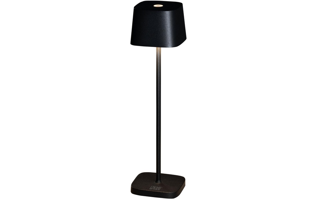 Konstsmide Lampe de table à accu Capri Mini USB, 2200-3000K, 2.2 W, Noir