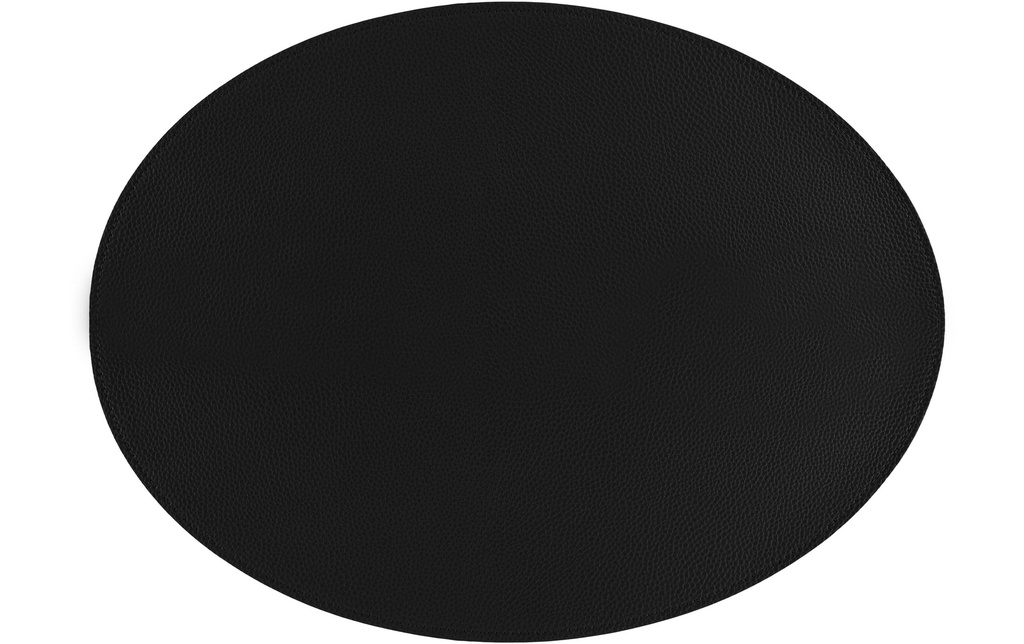 Tiseco Set de table Trudo 33 cm x 45 cm, Noir