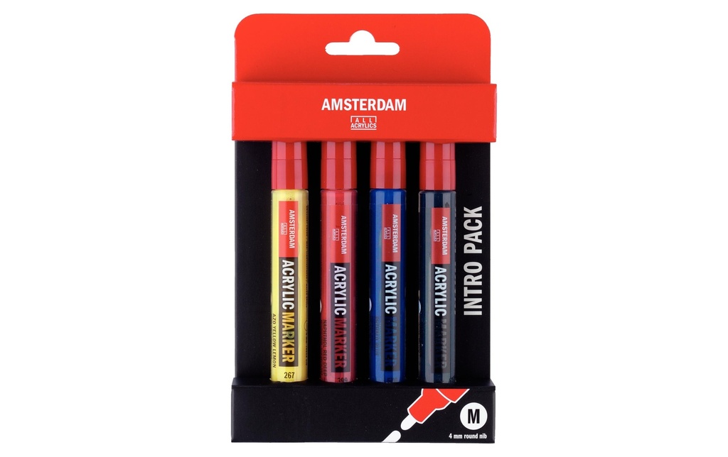 Amsterdam Marqueur acrylique Basic Set 4 pièces
