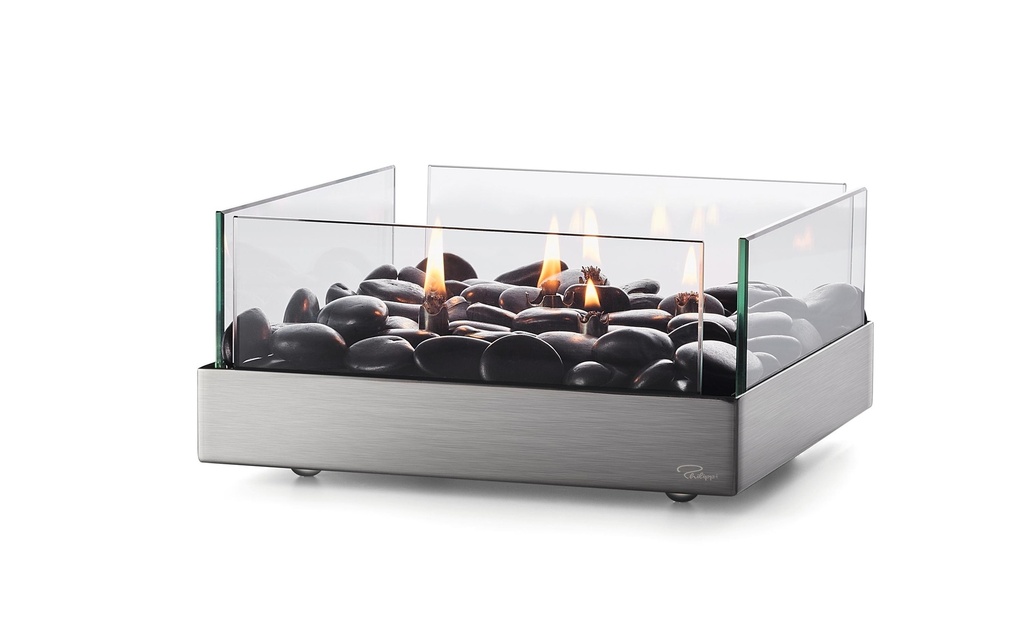 Philippi Fuoco da tavolo Fireplace 23 x 10 cm, verre