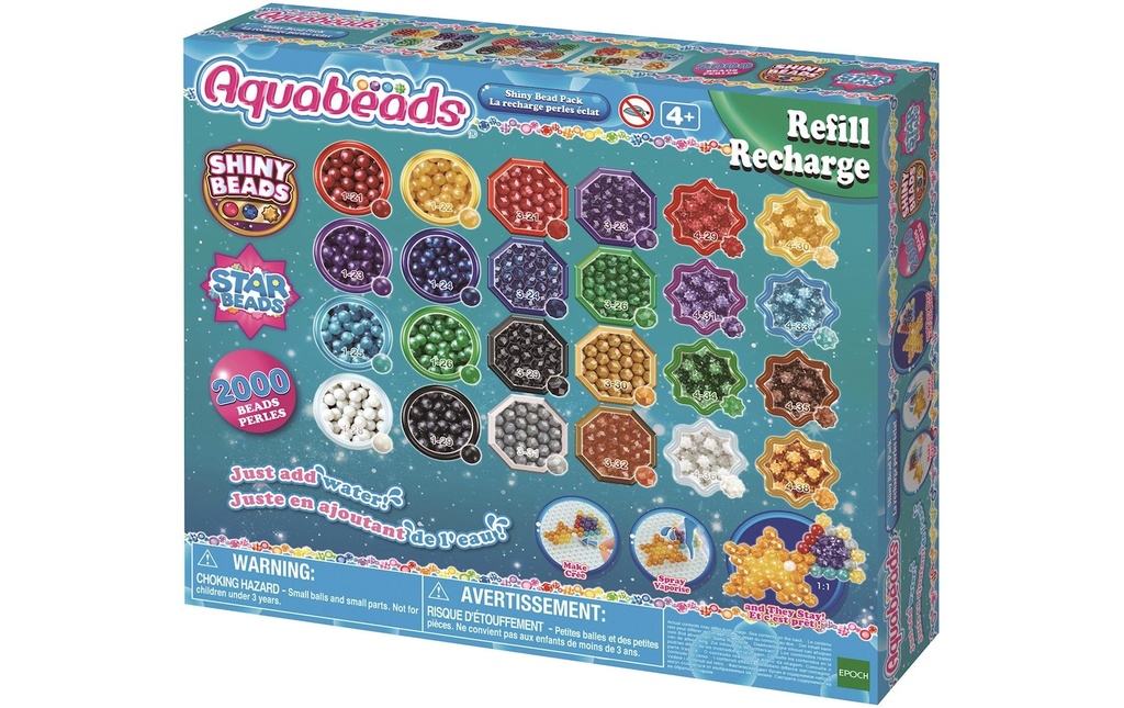 Aquabeads Kits de bricolage Recharge de perles de nacre