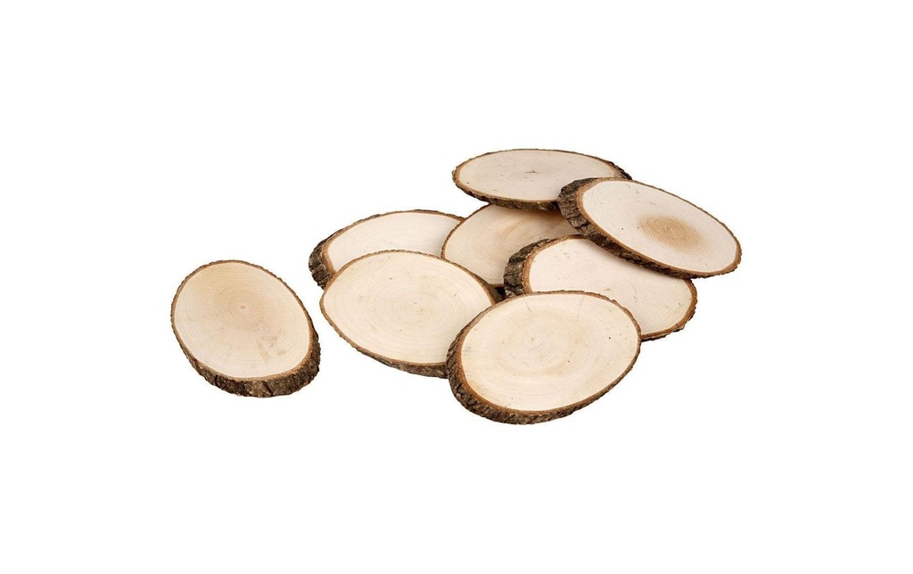 Creativ Company Disques en bois 11 x 7.5 cm 12 pièces