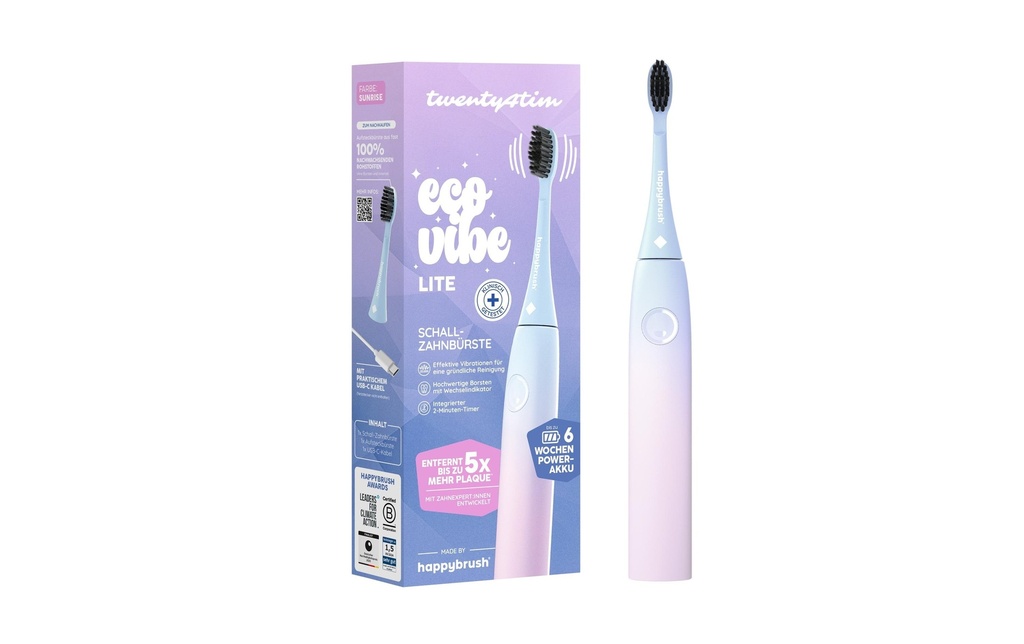 happybrush Brosse à dents sonique Eco Vibe Lite Sunrise