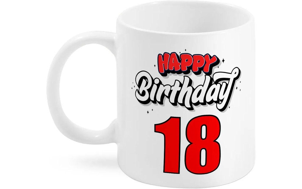 Trendcompany Tasse 18e anniversaire