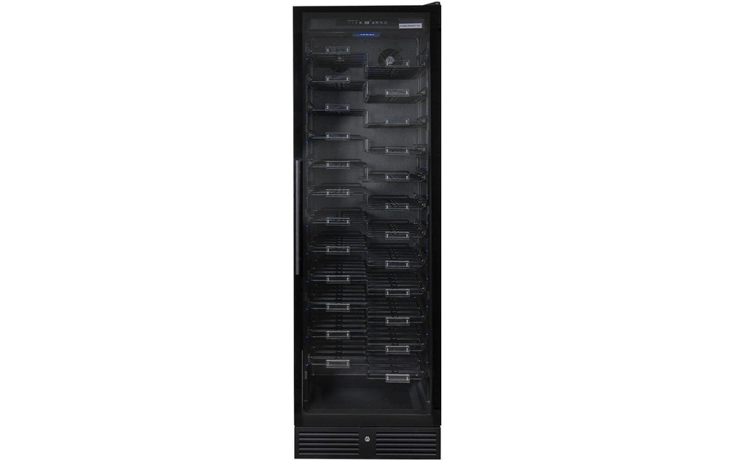 Kibernetik Armoire de mise en température pour le vin WKZ 150 Noir, Changeable, Droite