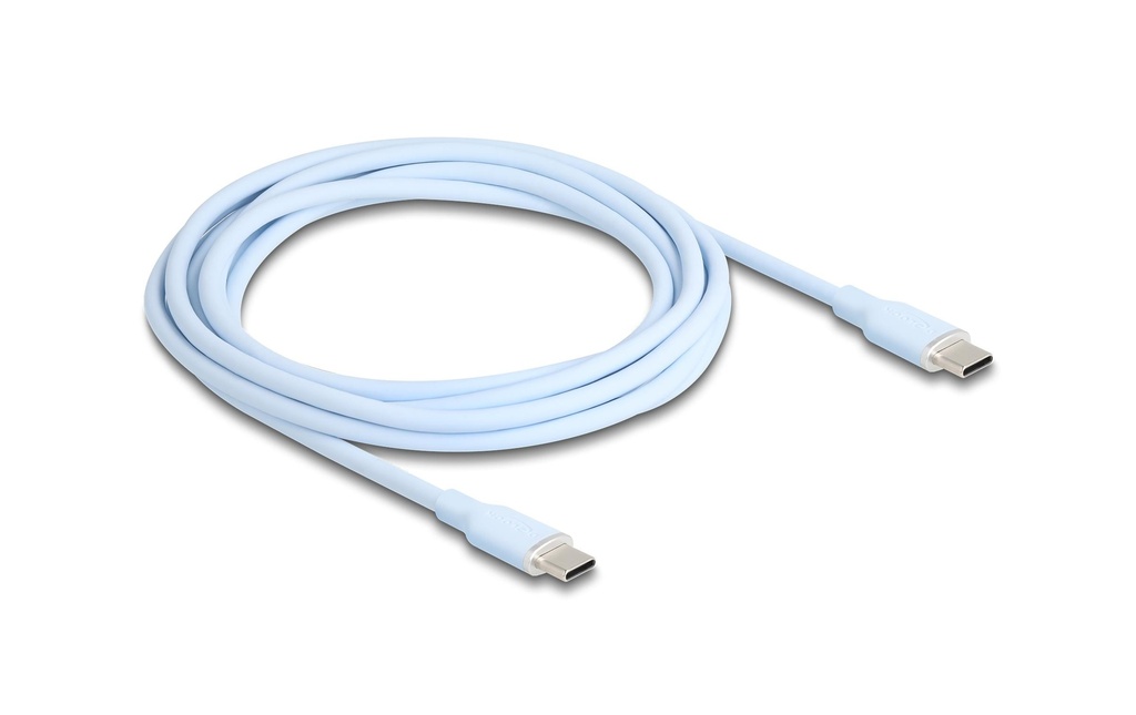 Delock Câble USB 2.0 Silicone USB-C - USB-C 2.5 m