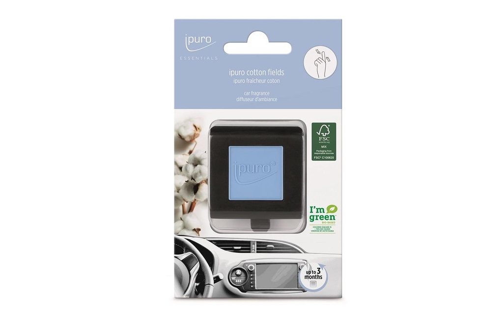 ipuro Désodorisant pour voiture Cotton Fields