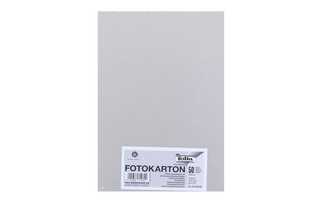 Folia Papier cartonné A4, 300 g/m², 50 feuilles, gris clair