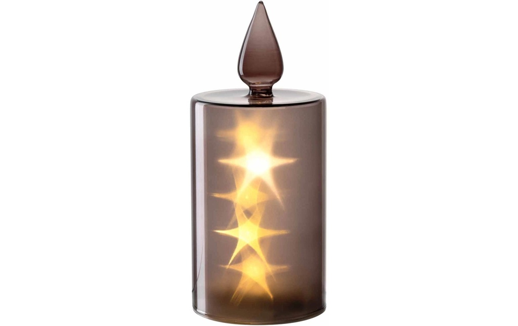 LEONARDO Bougie Silenzio LED, 24 cm, Gris