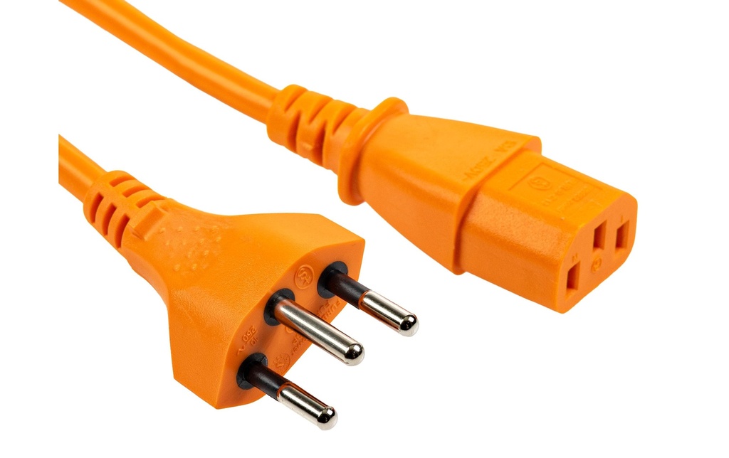 FURBER.power Câbles d’alimentation C13-T12 1.0 m Orange
