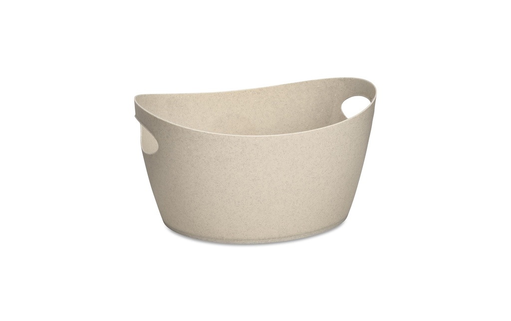 Koziol Corbeille à linge Bottichelli M 4.5 l, Beige/Jaune