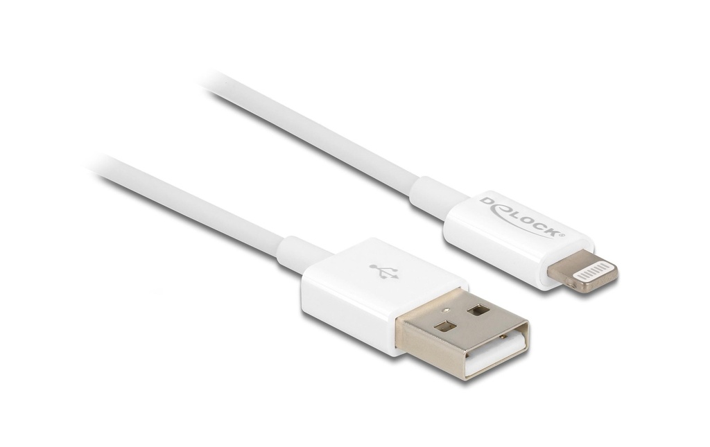 Delock Câble USB 2.0 pour iPhone, iPad, iPod USB-A - Lightning 1 m