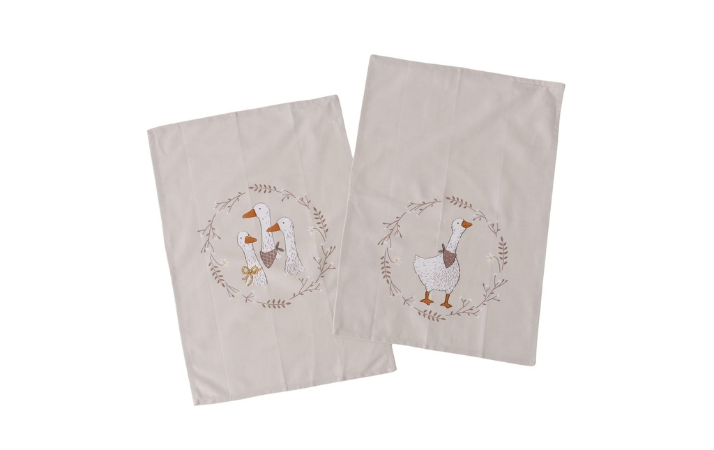 Boltze Torchon pour la vaisselle Goosie 2 pièces