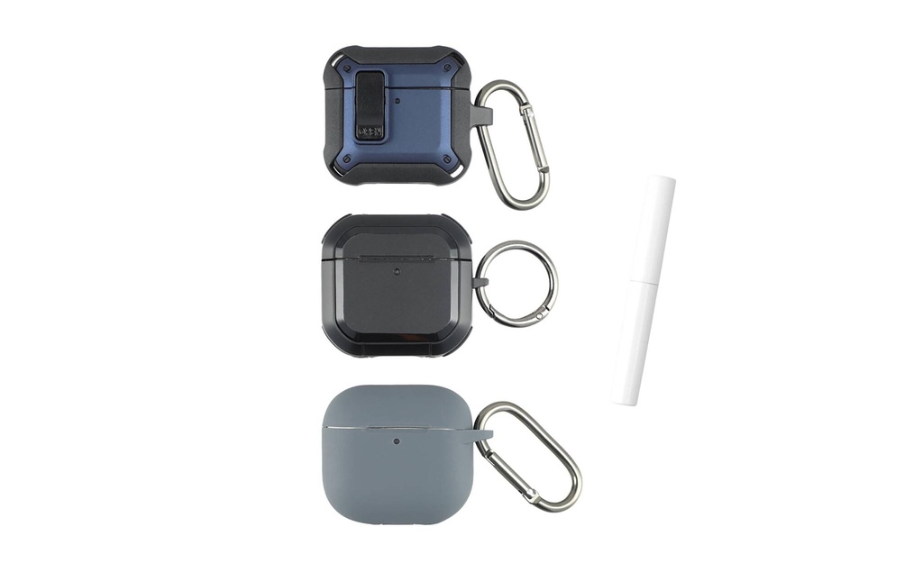 4smarts Mallette de transport Set Alpha, 3 pièces Bleu; Gris; Noir