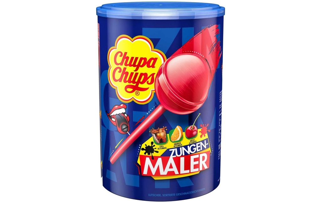 Chupa Chups Int. Boîte à sucettes Peintre de langue 100 pièces