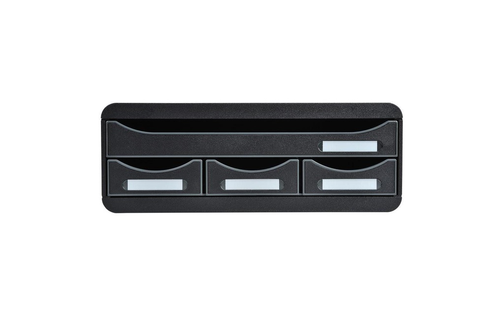 Exacompta Boîte à tiroirs Toolbox mini 4 tiroirs, noir