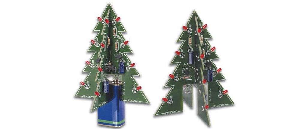 Whadda Kits de montage Sapin de Noël 3D