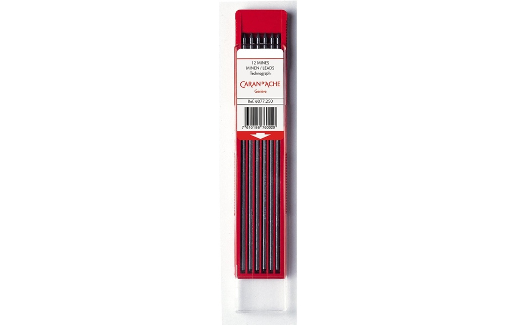 CARAN D'ACHE Mines Technograph 2mm 3B (12 pces)