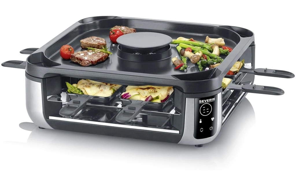 Severin Grill à raclette RG 2379 Smokeless 8 personnes