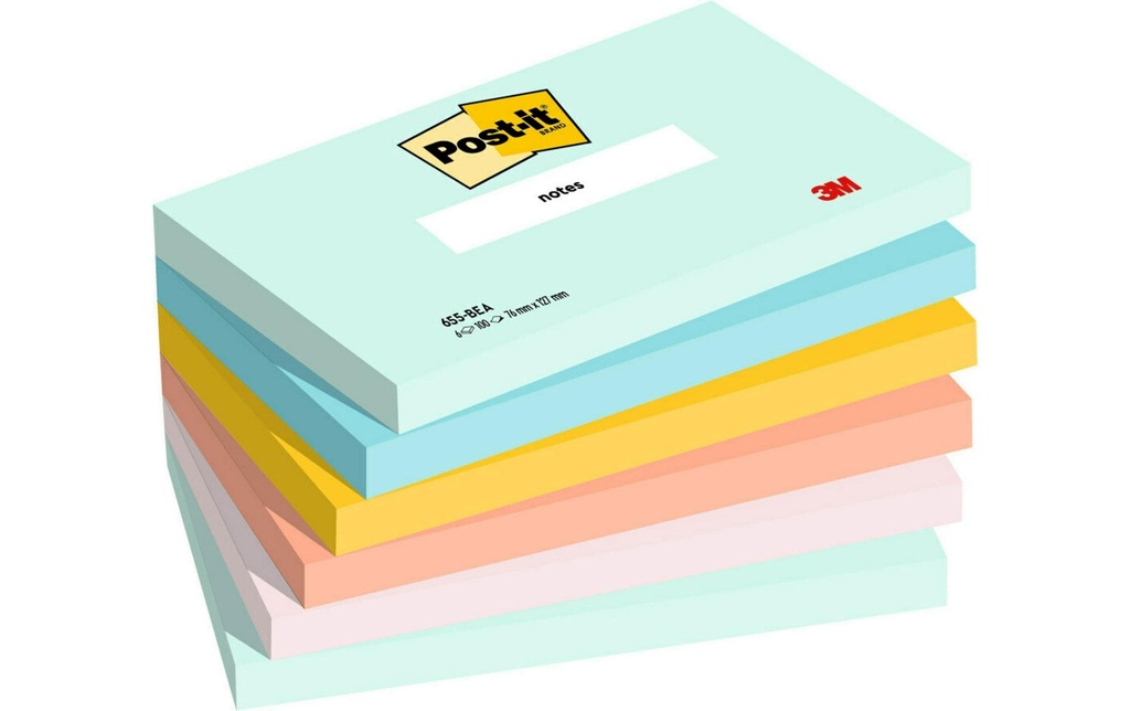 Post-it Fiche de bloc-notes Collection Beachside, 127 x 76 mm