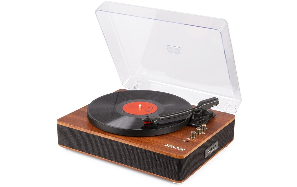Fenton Tourne-disque Bluetooth RP162 Brun foncé