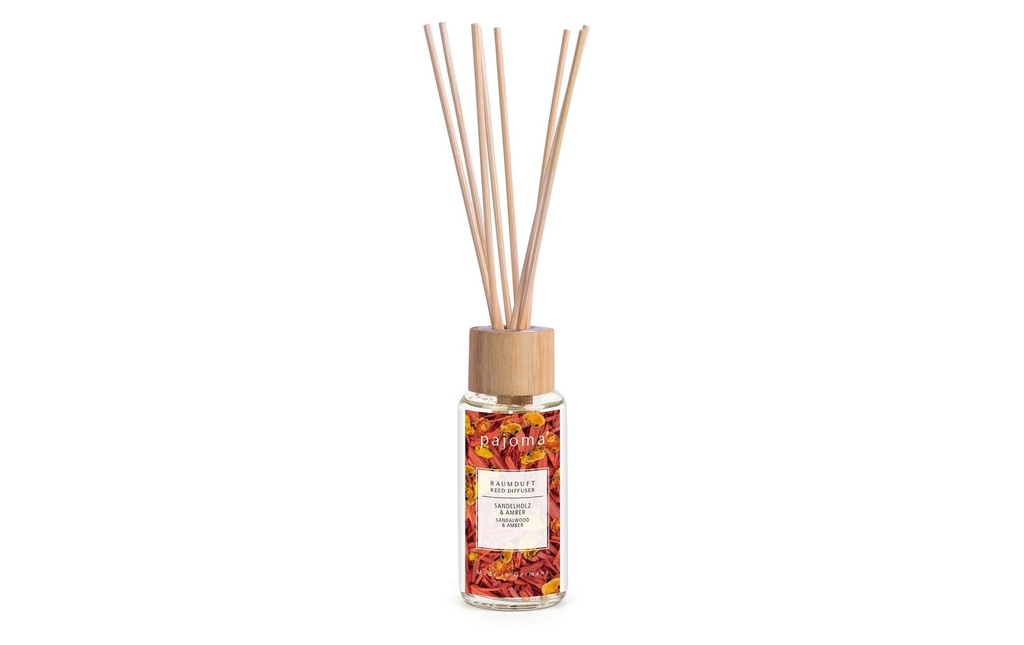 Pajoma Bâtonnets parfumés Bois de santal & ambre 100 ml