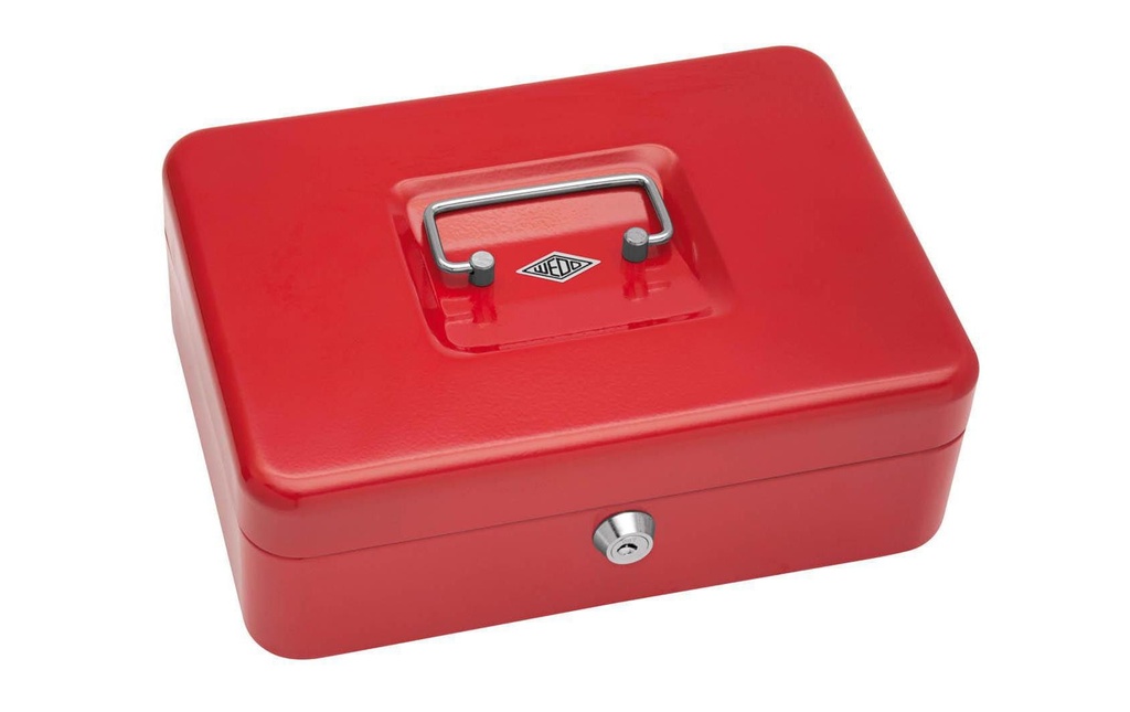 [404145202] WEDO Caisse monnaie 5 compart.rouge