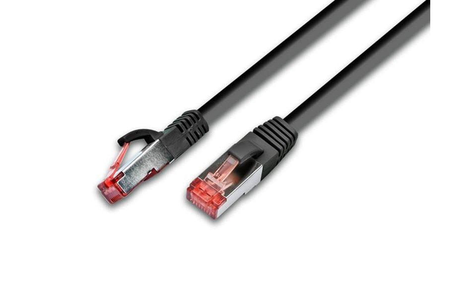 Wirewin Câble patch RJ-45 - RJ-45, Cat 6A, S/FTP, 0.5 m, Noir