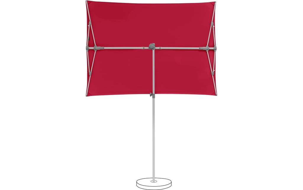 Suncomfort by Glatz Parasol Flex Roof 195 x 140 cm, Aurora Red