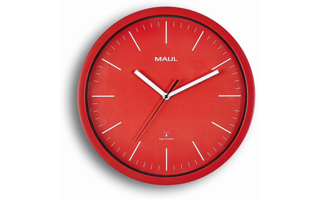 Maul Horloge murale MAULjump Ø 30.5 cm Rouge