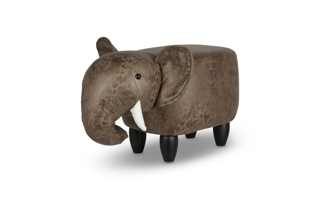 zoosy Tabouret d’enfant Eléphant Thabo Brun